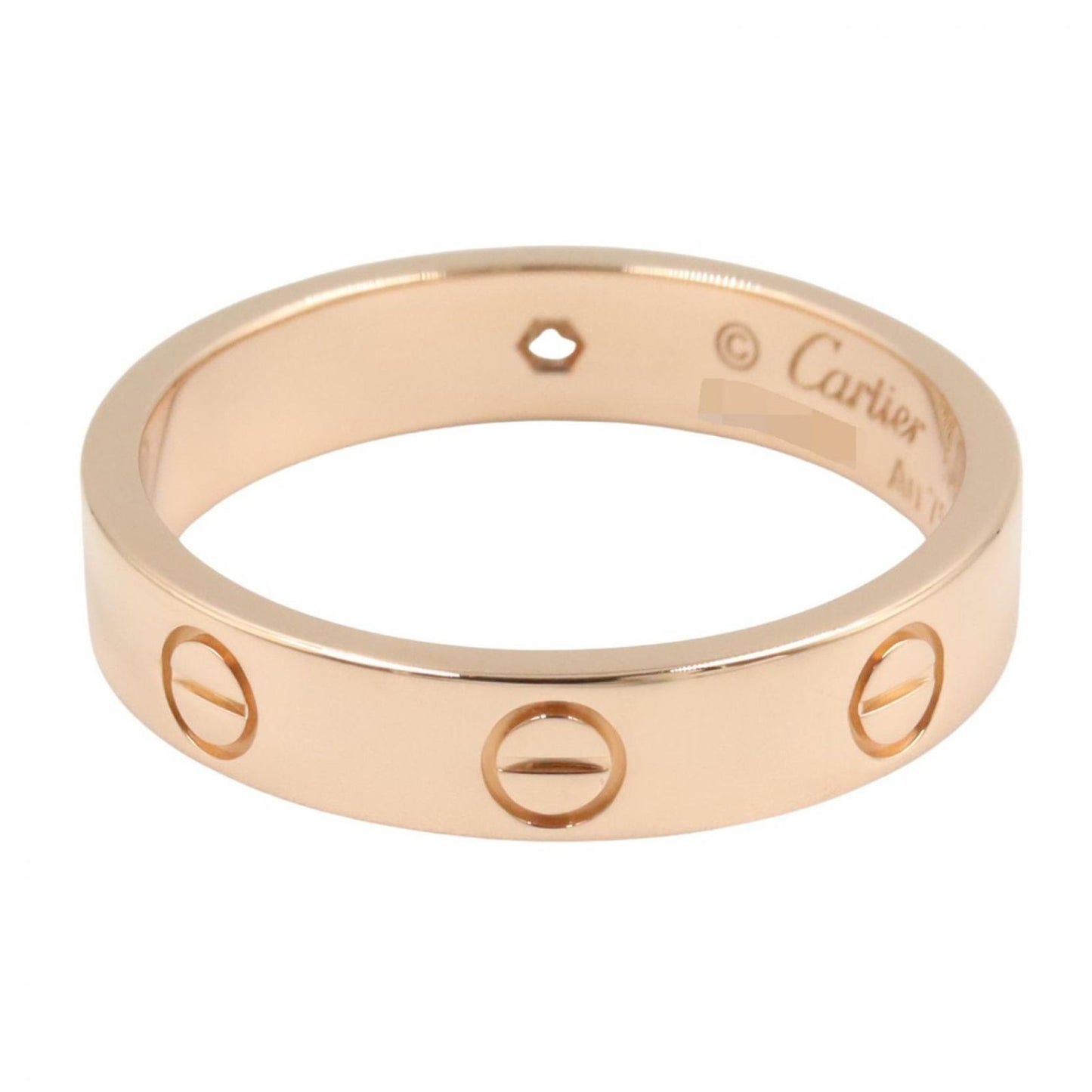 Cartier Ring Mini Love 18k Pink Gold Diamond — view 3