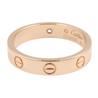 Cartier Ring Mini Love 18k Pink Gold Diamond — view 3