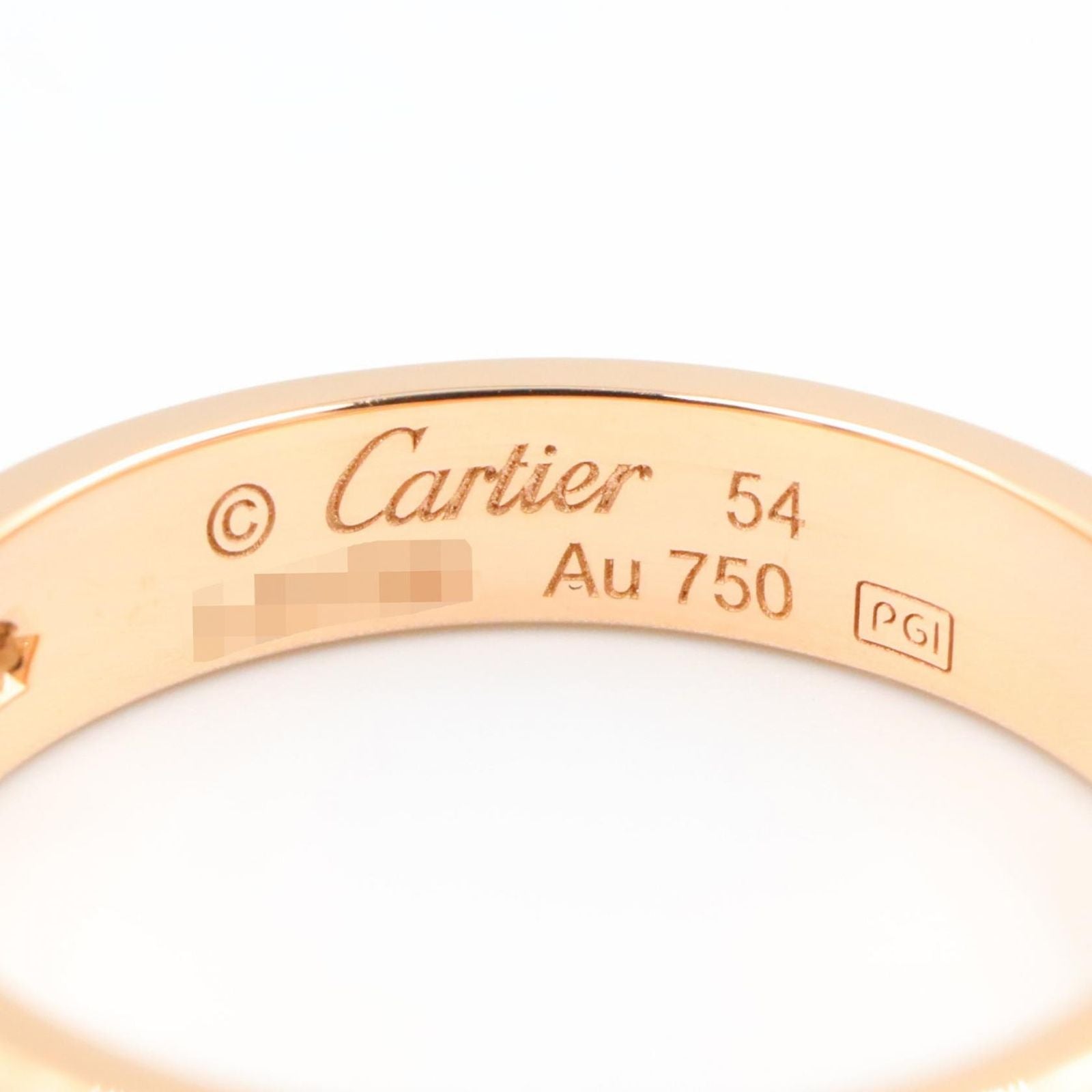 Cartier Ring Mini Love 18k Pink Gold Diamond — view 4