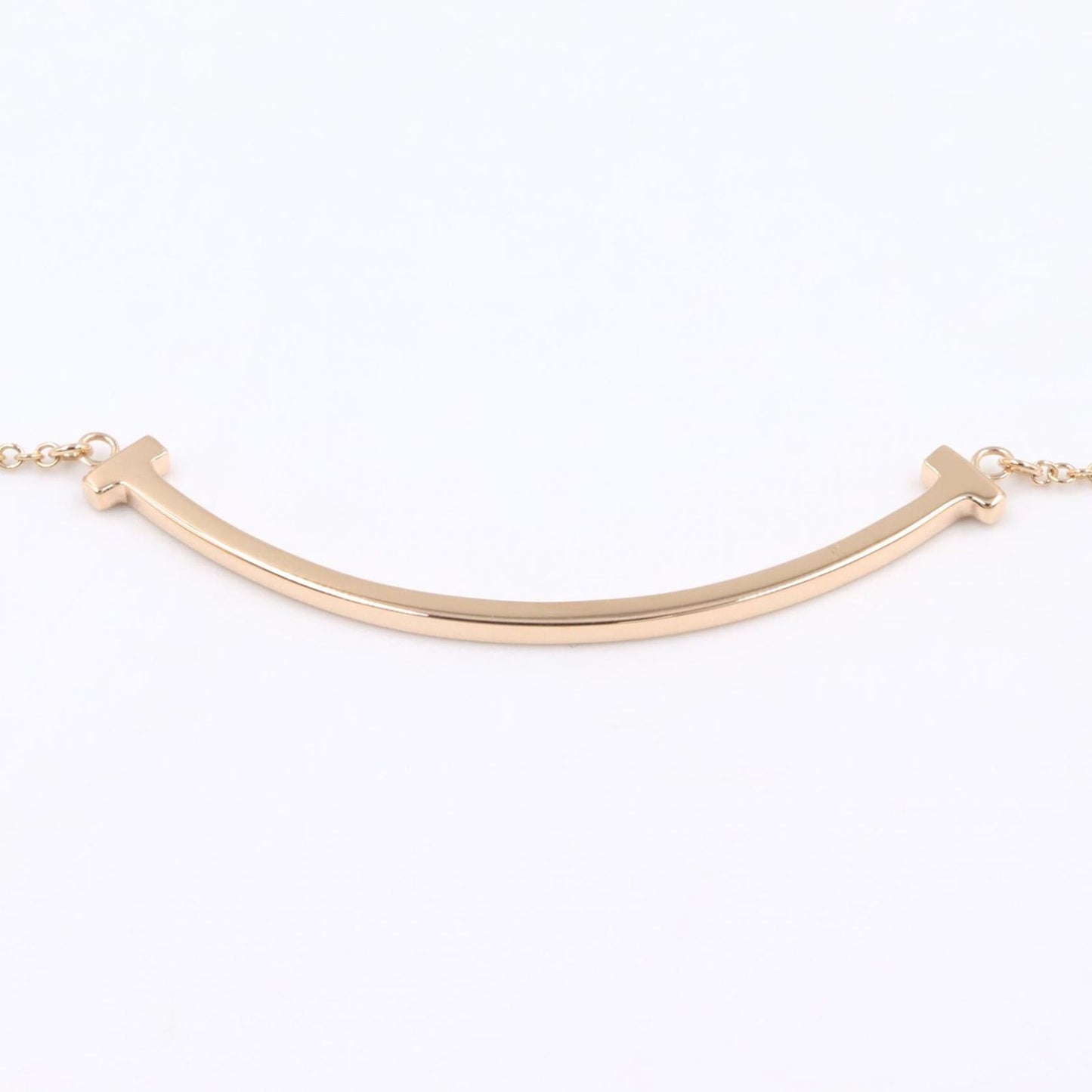 Tiffany & Co Necklace T Smile Small 40.5 45.5 cm 18k Pink Gold — view 6