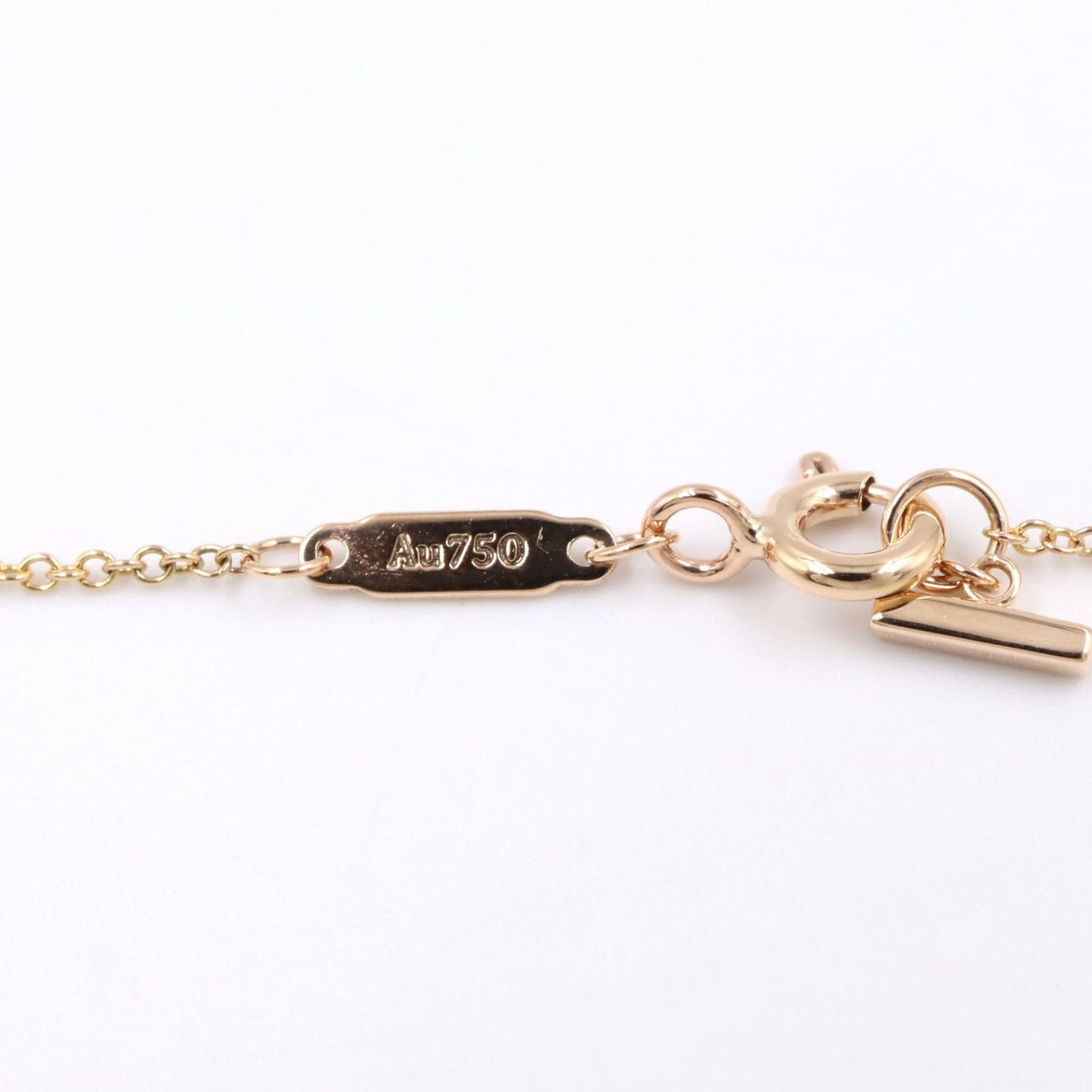 Tiffany & Co Necklace T Smile Small 40.5 45.5 cm 18k Pink Gold — view 4