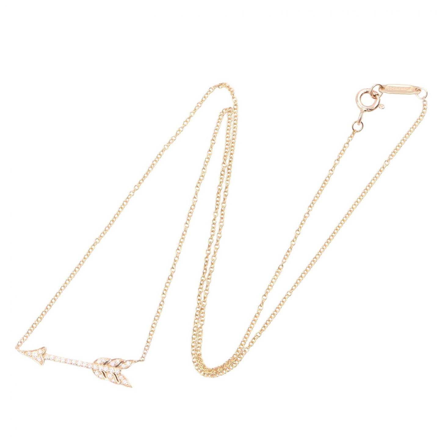 Tiffany & Co Necklace Arrow Diamond 18k Pink Gold — view 2