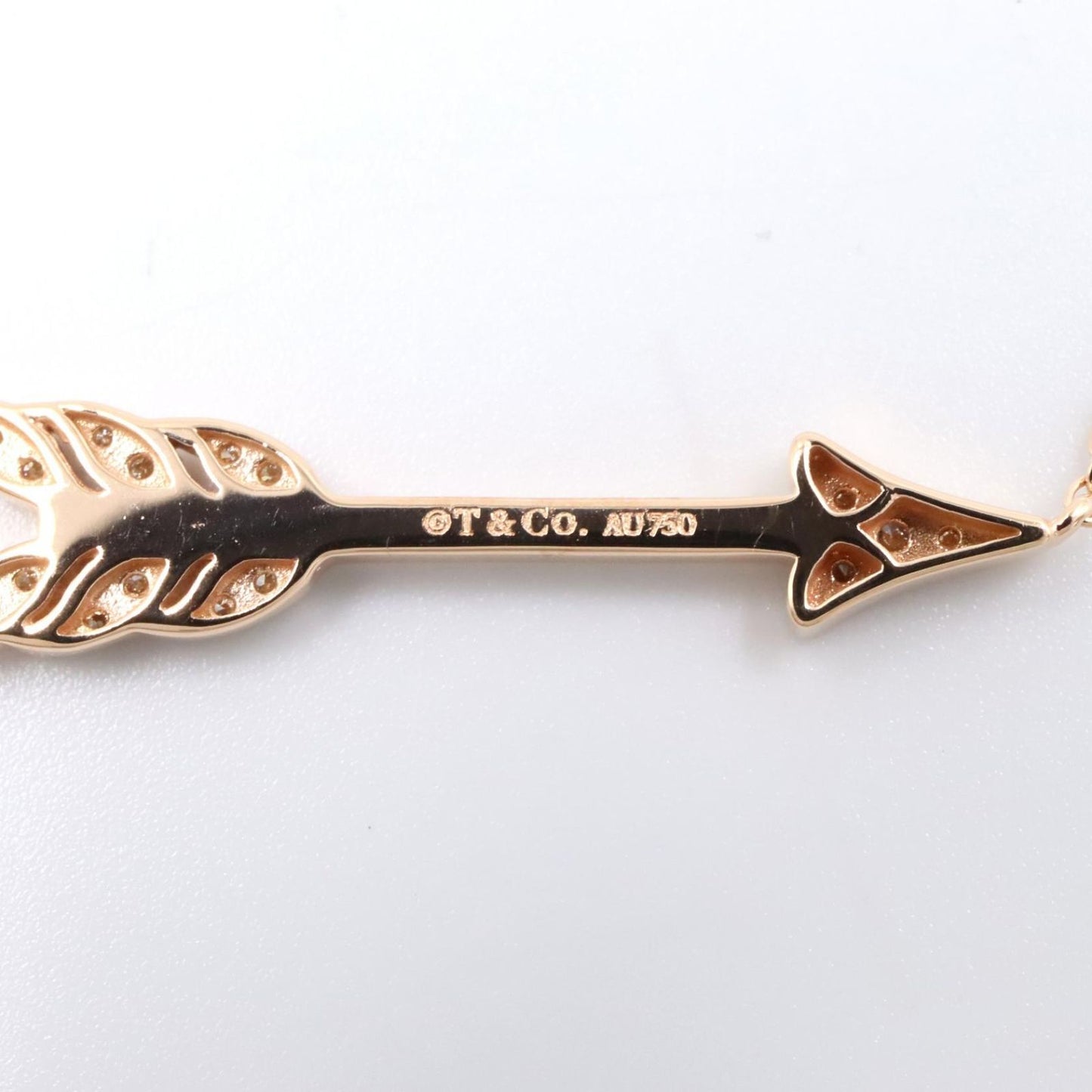 Tiffany & Co Necklace Arrow Diamond 18k Pink Gold — view 3