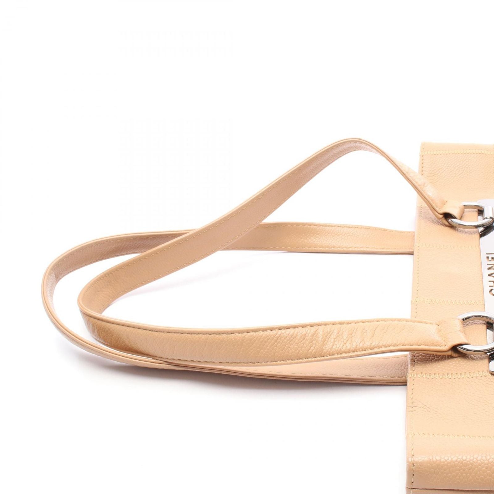 Chanel Tote Choco Bar Beige Caviar Leather — view 6