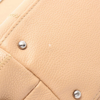 Chanel Tote Choco Bar Beige Caviar Leather — view 7