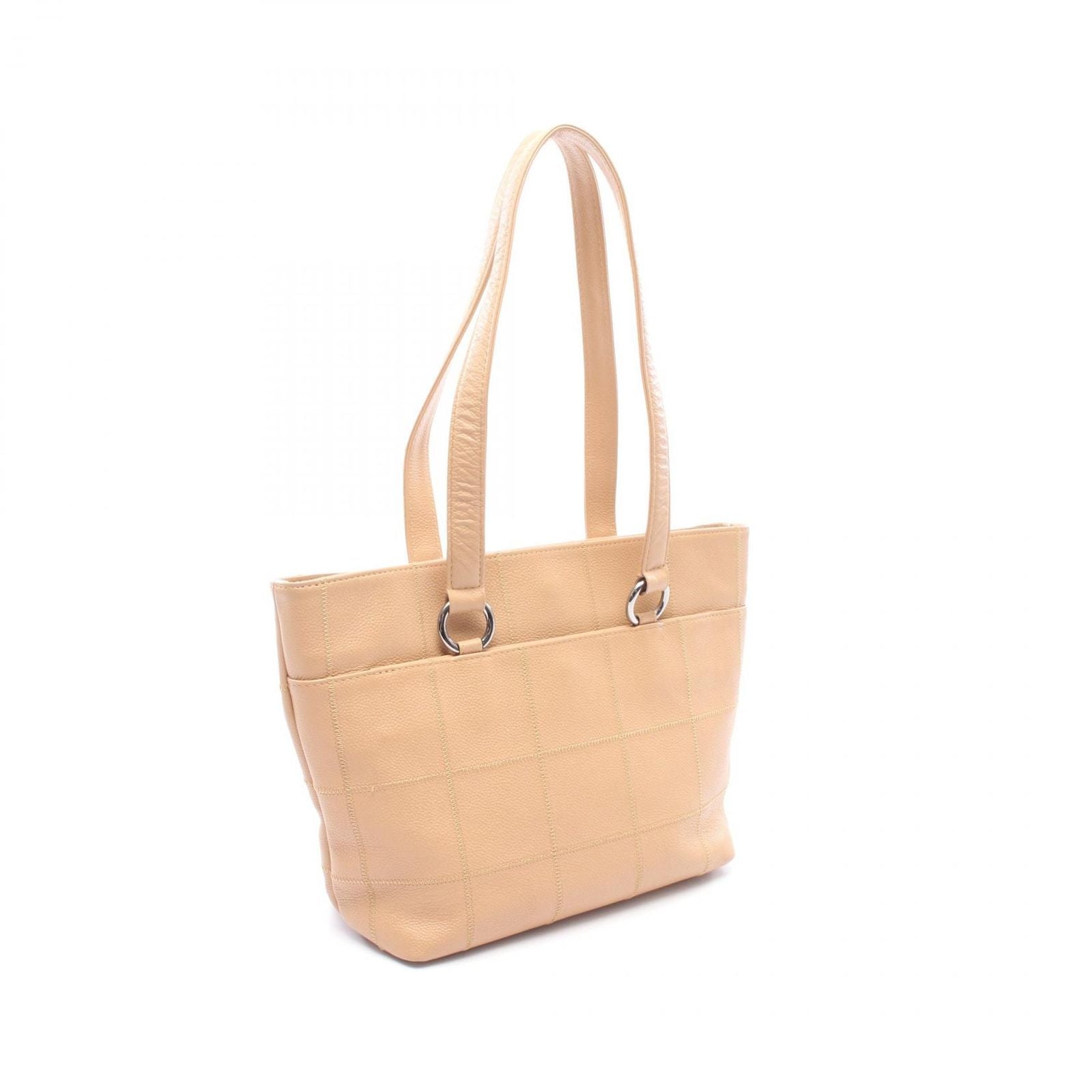 Chanel Tote Choco Bar Beige Caviar Leather — view 2