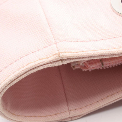 Chanel Tote Paris Biarritz PM Pink Canvas Leather PM — view 7