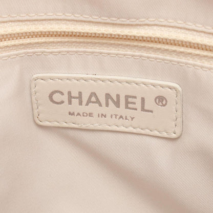 Chanel Tote Paris Biarritz PM Pink Canvas Leather PM — view 4