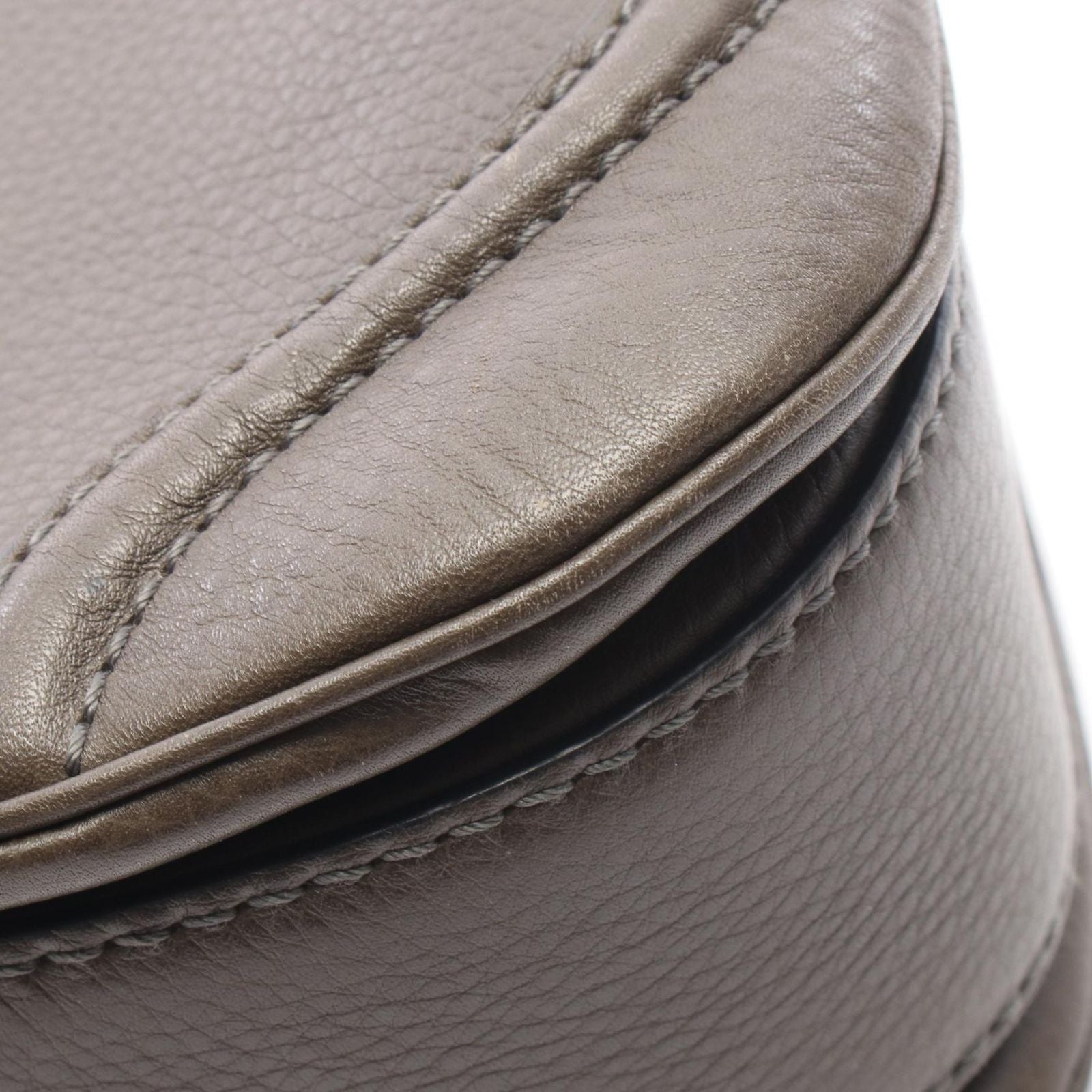 Gucci Handbag New Bamboo 2-Way Khaki Leather New Bambu — view 9