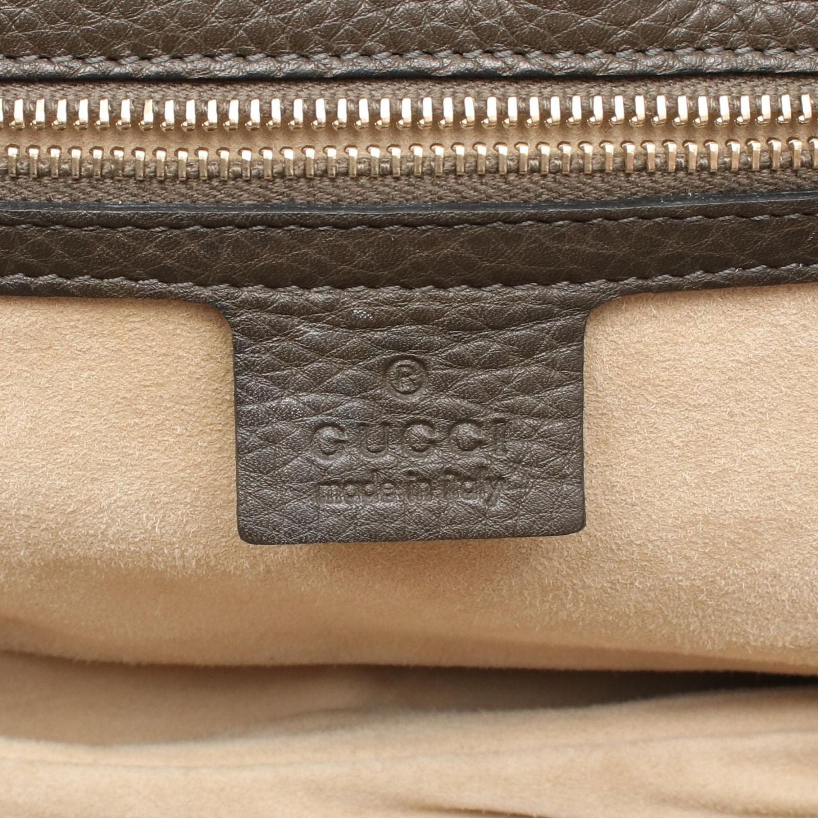 Gucci Handbag New Bamboo 2-Way Khaki Leather New Bambu — view 4