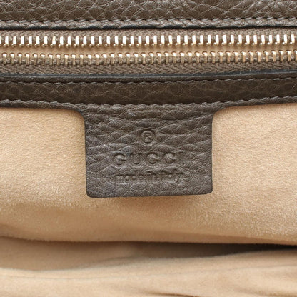Gucci Handbag New Bamboo 2-Way Khaki Leather New Bambu — view 4