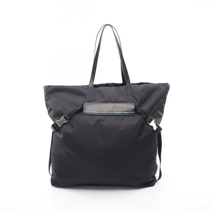 Prada Tote Tessuto Black Nylon Leather