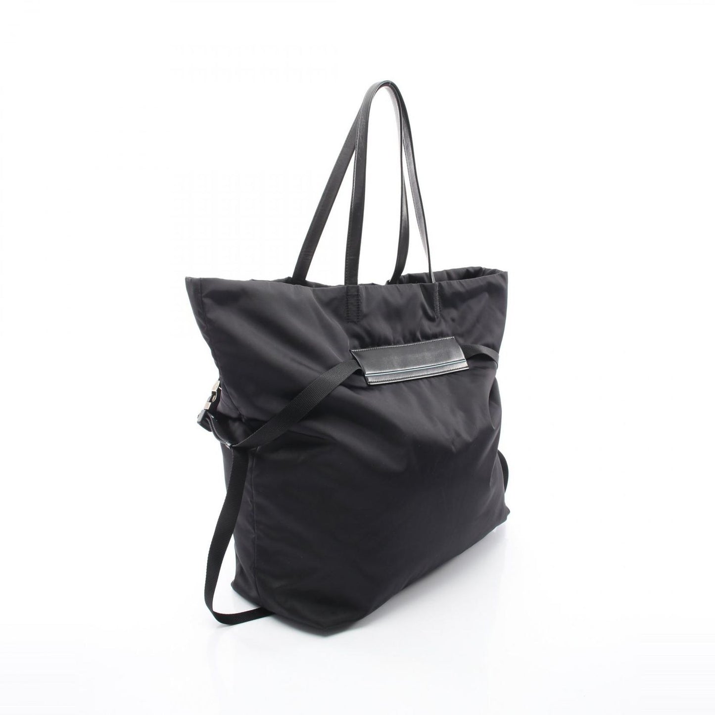 Prada Tote Tessuto Black Nylon Leather — view 2