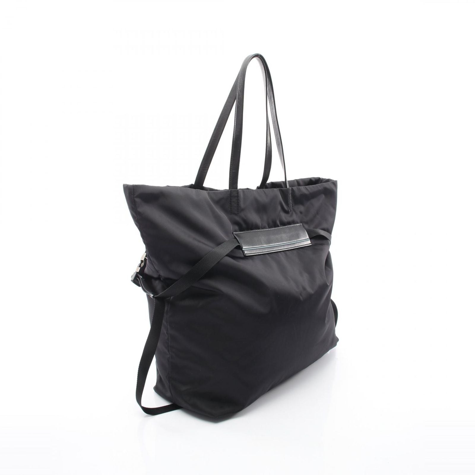 Prada Tote Tessuto Black Nylon Leather — view 2