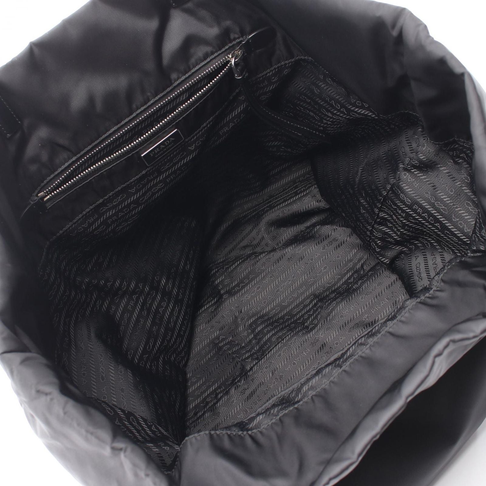 Prada Tote Tessuto Black Nylon Leather — view 3