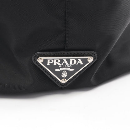 Prada Tote Skull Studs 2-Way Black Nylon Saffiano Leather Shoulder — view 5