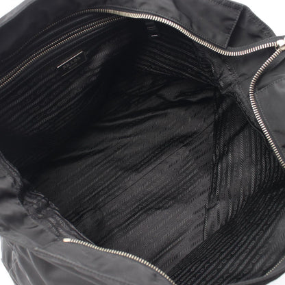 Prada Tote Skull Studs 2-Way Black Nylon Saffiano Leather Shoulder — view 3