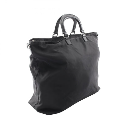 Prada Tote Skull Studs 2-Way Black Nylon Saffiano Leather Shoulder — view 2