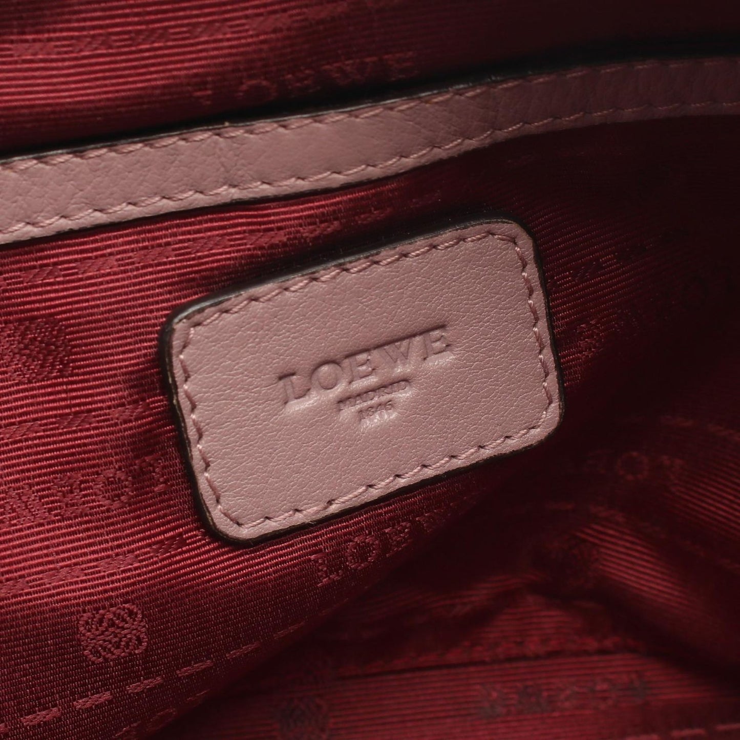 Loewe Boston Bag Heritage Mini Dusty Pink Leather — view 4