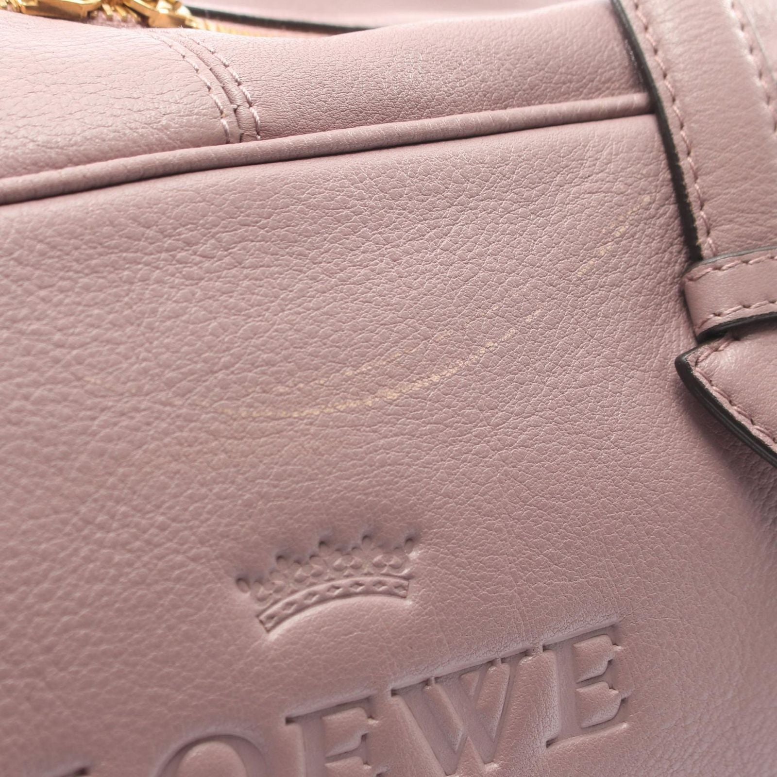 Loewe Boston Bag Heritage Mini Dusty Pink Leather — view 8