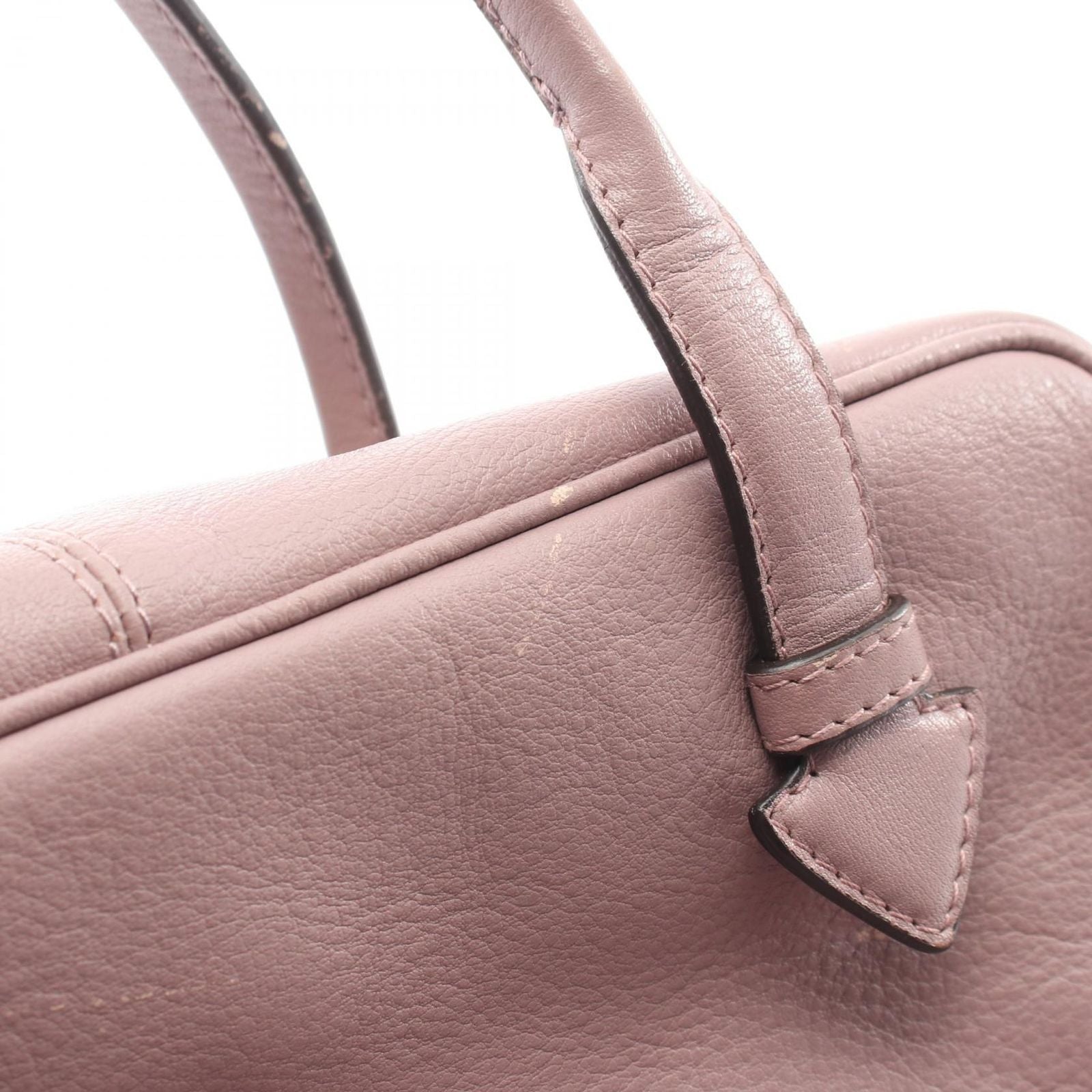 Loewe Boston Bag Heritage Mini Dusty Pink Leather — view 9