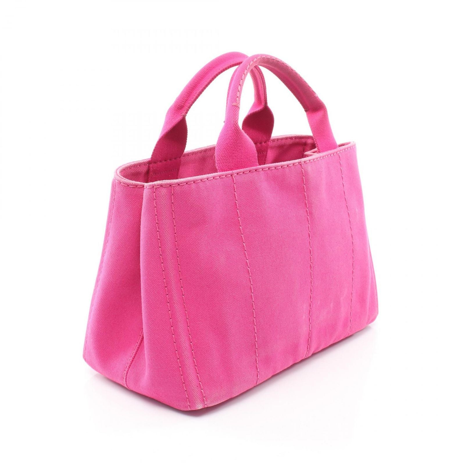 Prada Tote Canapa Mini Pink Canvas 2-Way — view 2