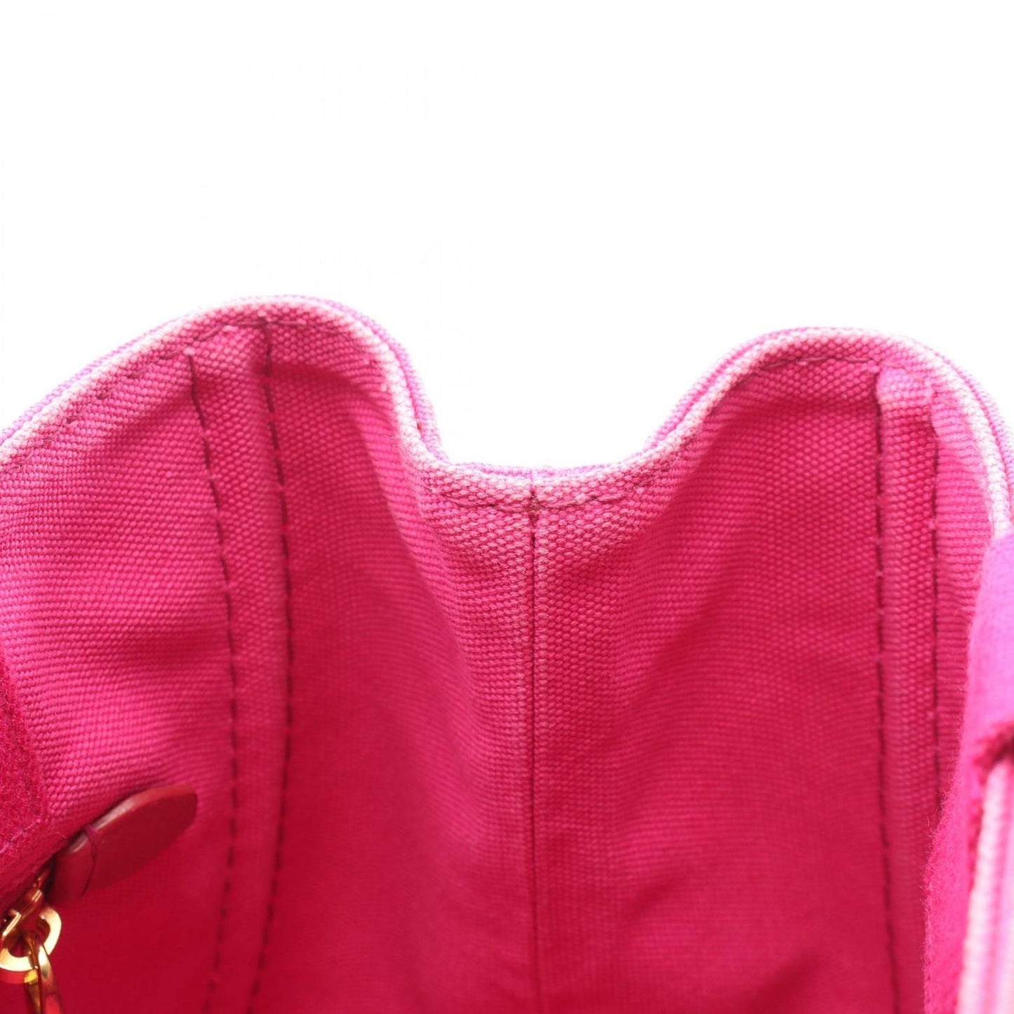 Prada Tote Canapa Mini Pink Canvas 2-Way — view 9