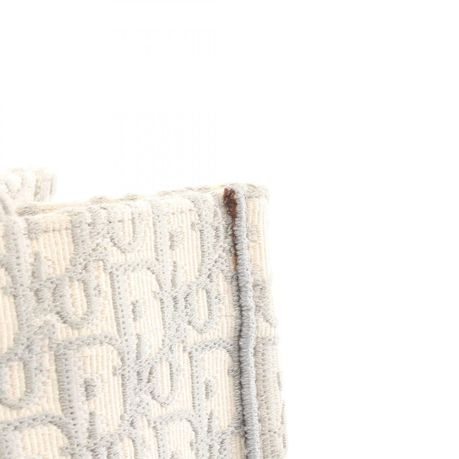 Dior Tote Book Oblique Gray White Canvas — view 9