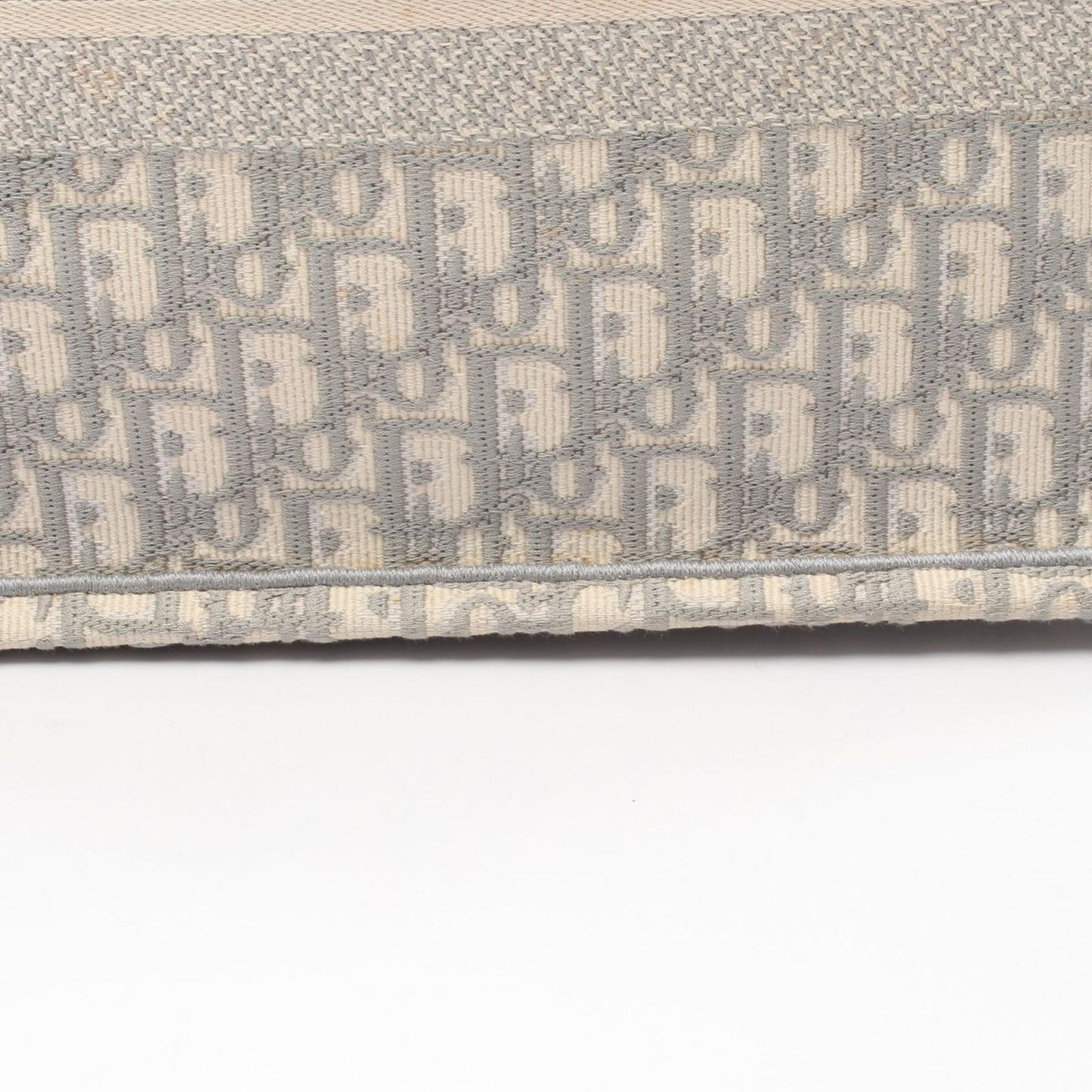 Dior Tote Book Oblique Gray White Canvas — view 8