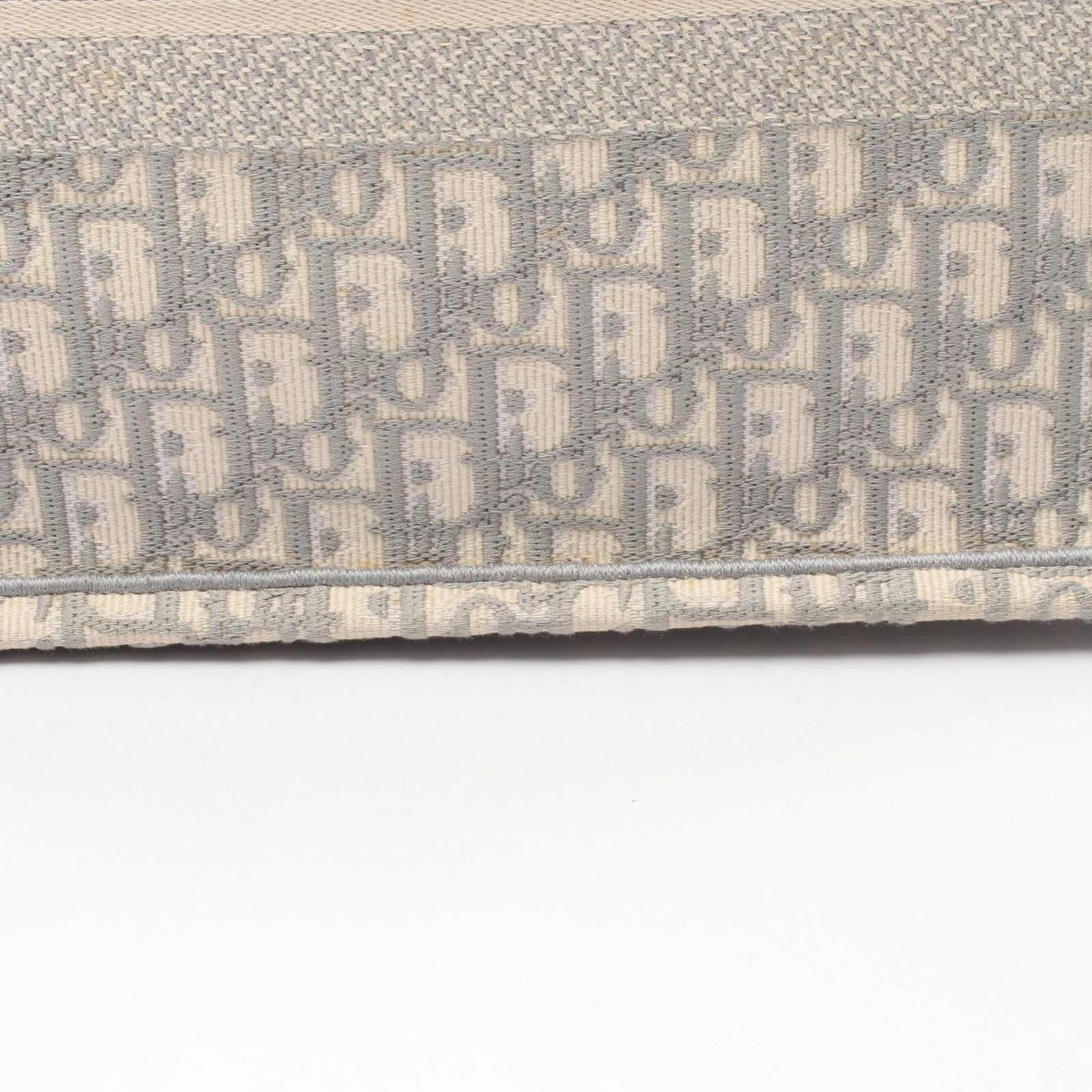 Dior Tote Book Oblique Gray White Canvas — view 8