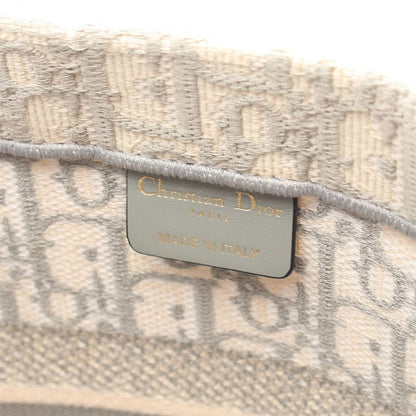 Dior Tote Book Oblique Gray White Canvas — view 4