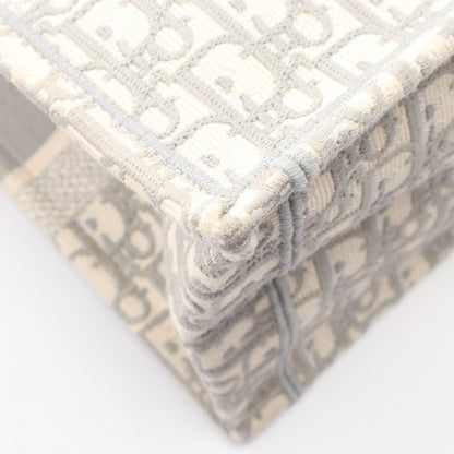 Dior Tote Book Oblique Gray White Canvas — view 7