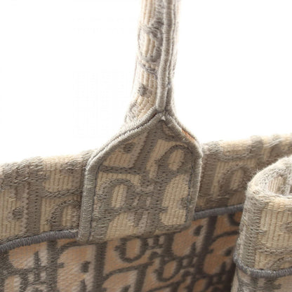 Dior Tote Book Oblique Gray White Canvas — view 6