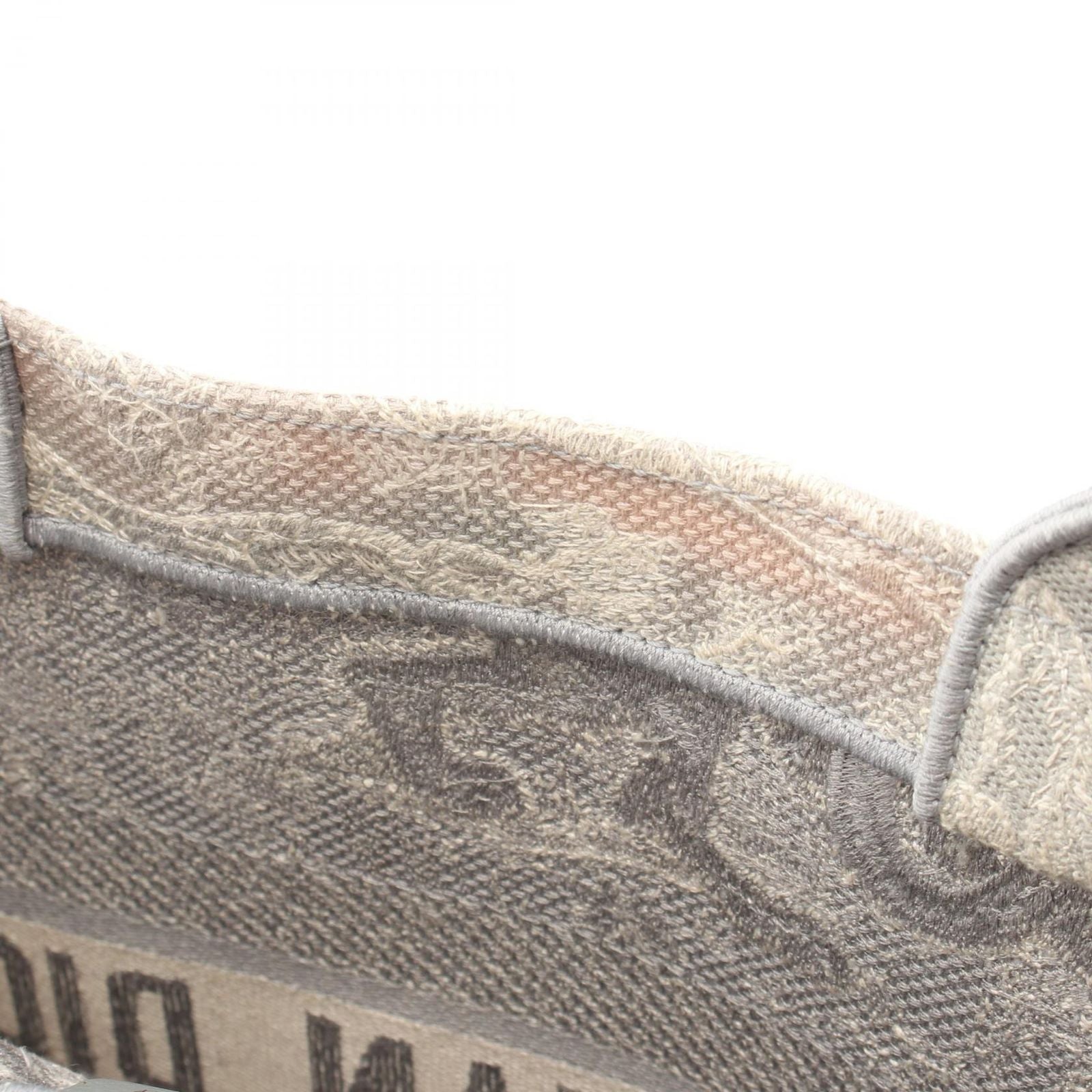 Dior Tote Book Toile de Jouy Gray White Canvas — view 5