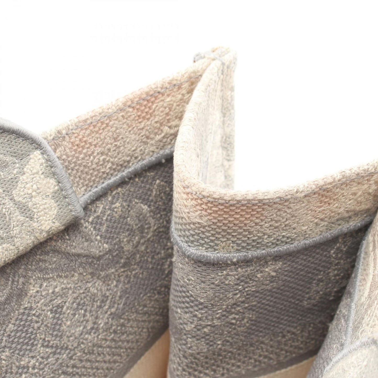 Dior Tote Book Toile de Jouy Gray White Canvas — view 8