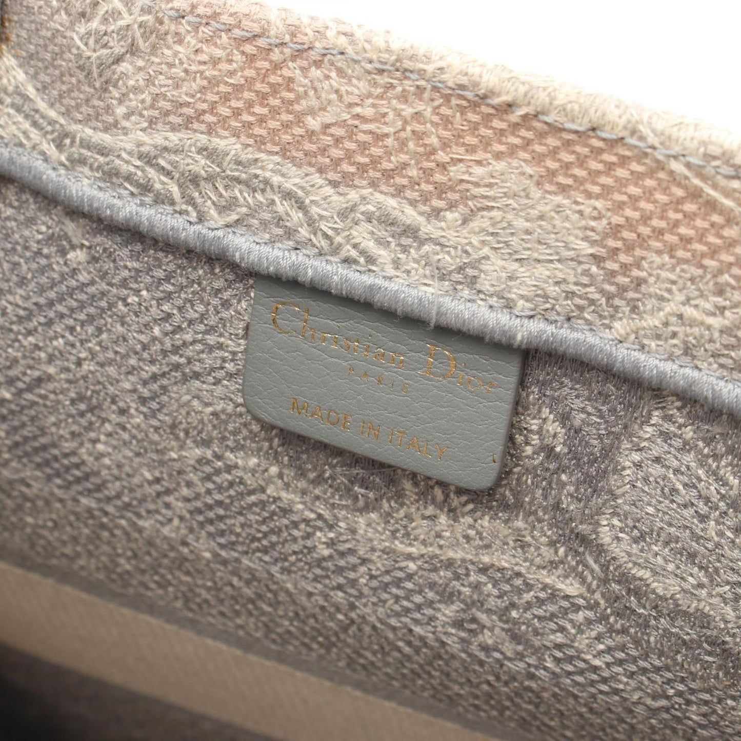 Dior Tote Book Toile de Jouy Gray White Canvas — view 4