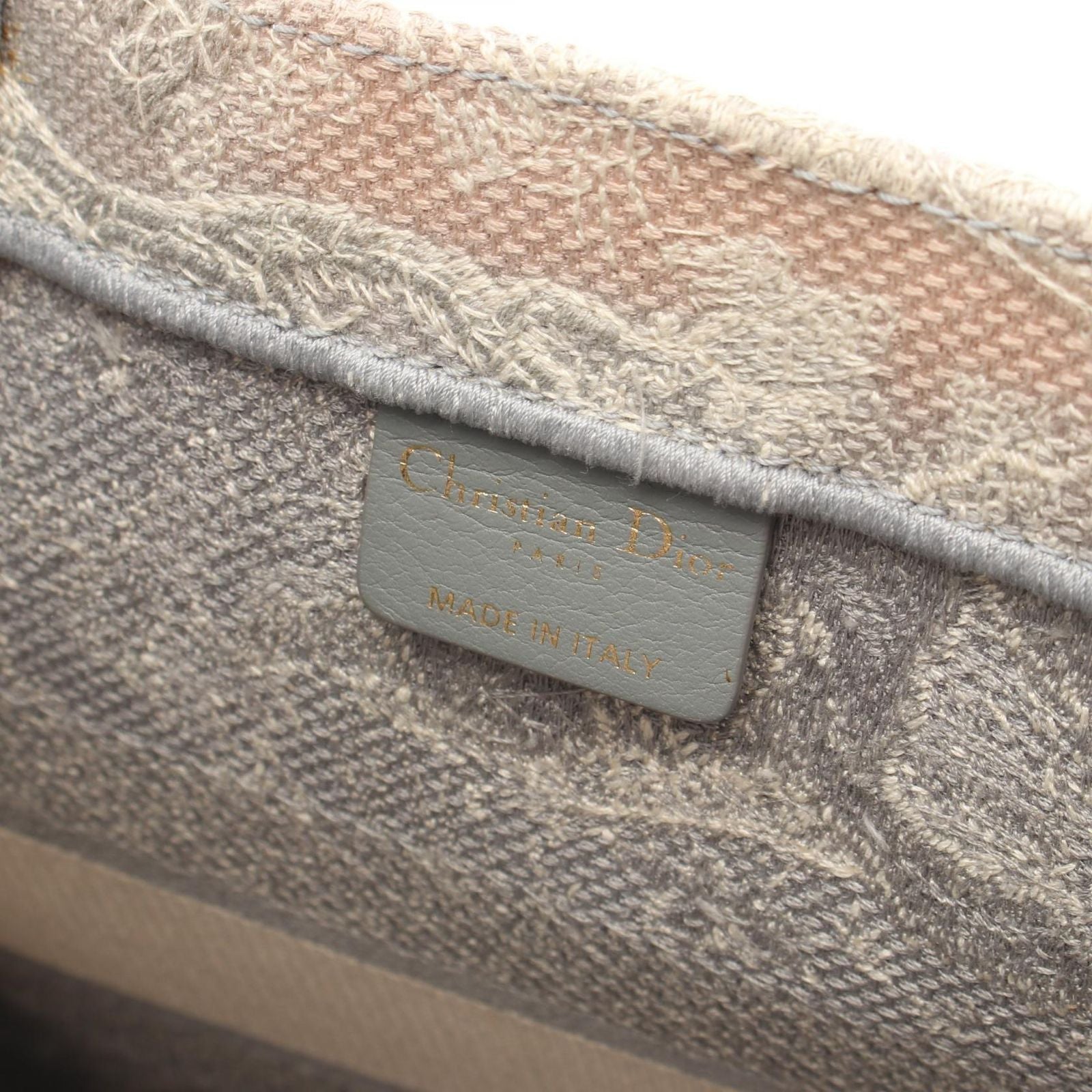 Dior Tote Book Toile de Jouy Gray White Canvas — view 4