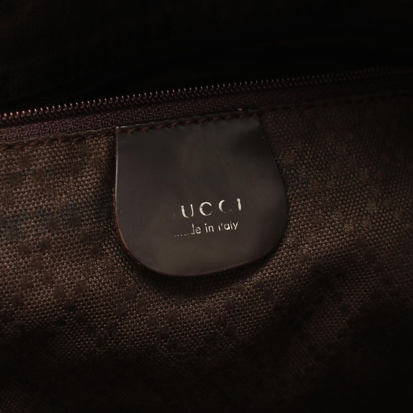 Gucci Tote Bamboo 002 Dark Brown Nylon Leather — view 4