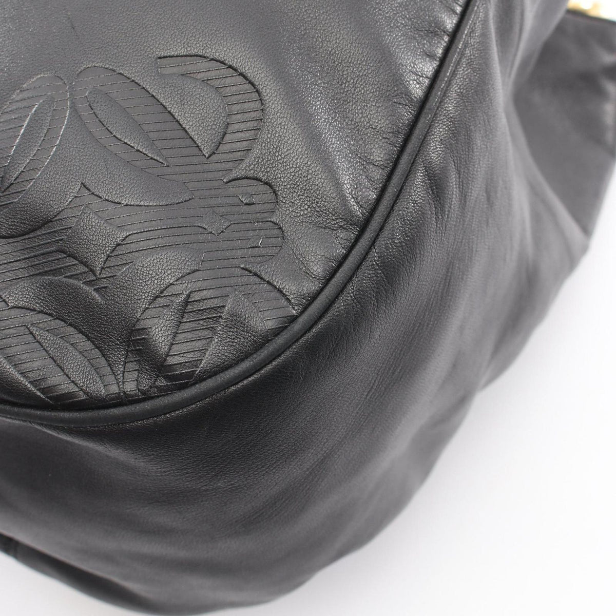 Loewe Shoulder Bag Anagram Black Leather — view 6