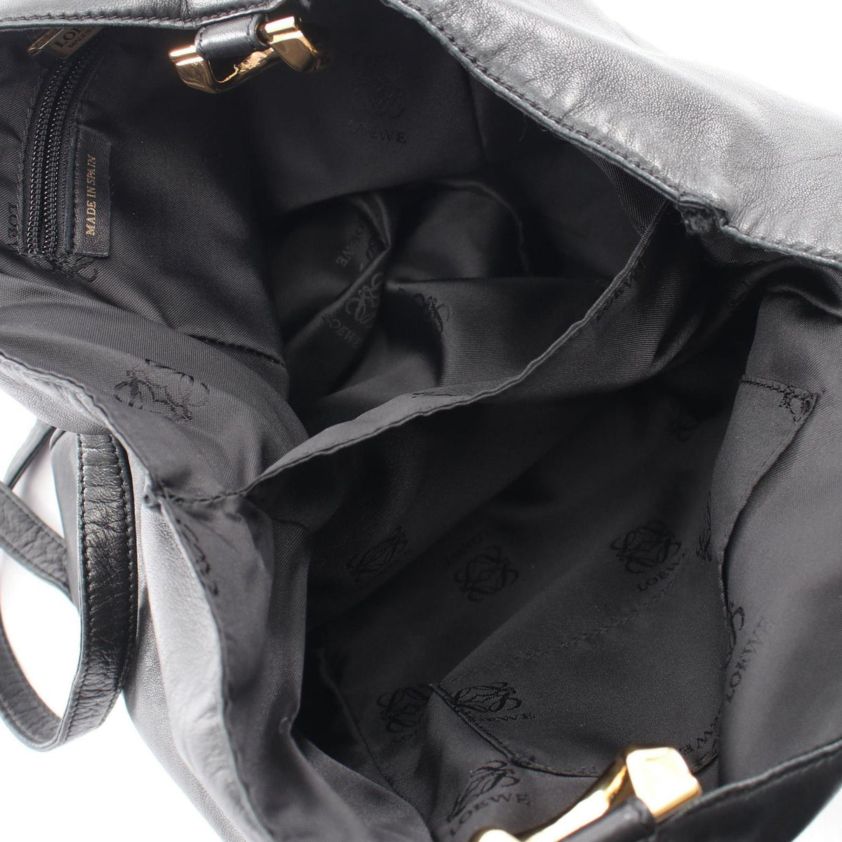 Loewe Shoulder Bag Anagram Black Leather — view 3