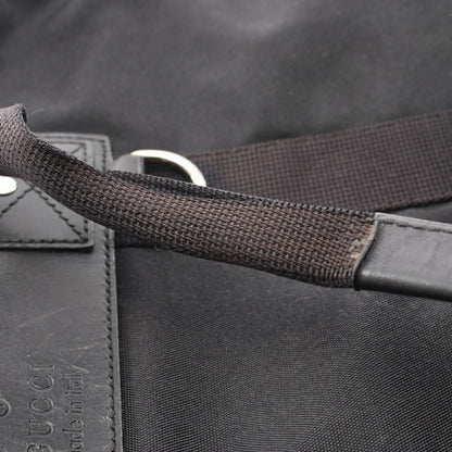 Gucci Tote Sherry Line Black Canvas Leather — view 6