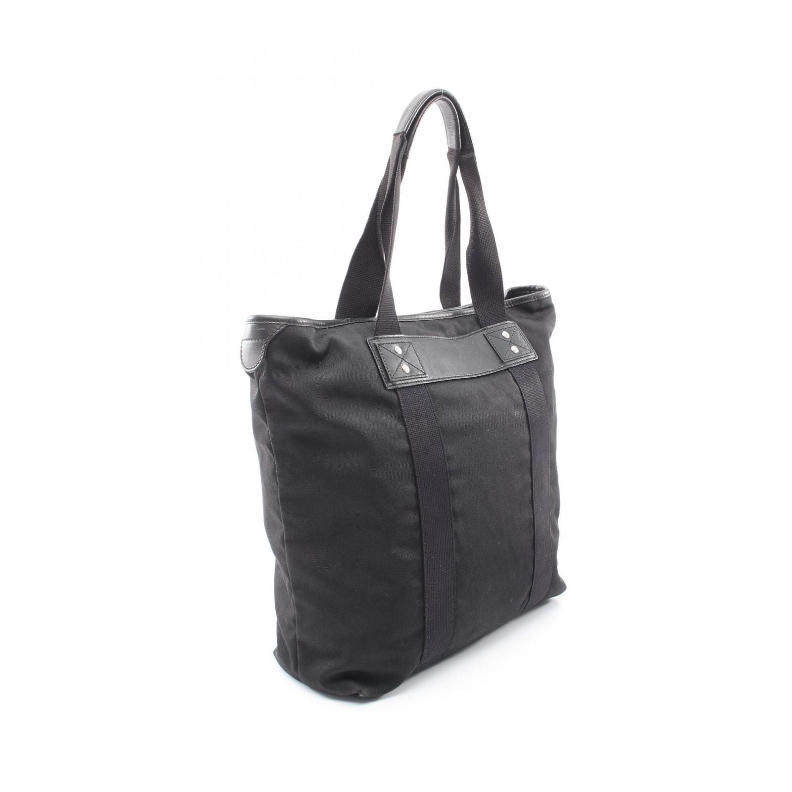 Gucci Tote Sherry Line Black Canvas Leather — view 2