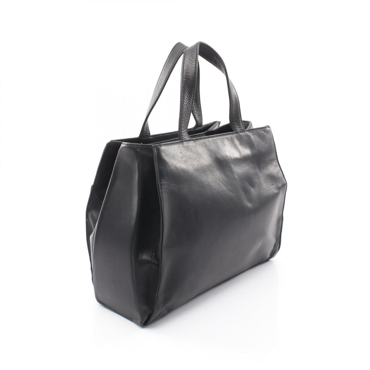 Loewe Handbag Anagram 2-Way Black Leather Shoulder — view 2