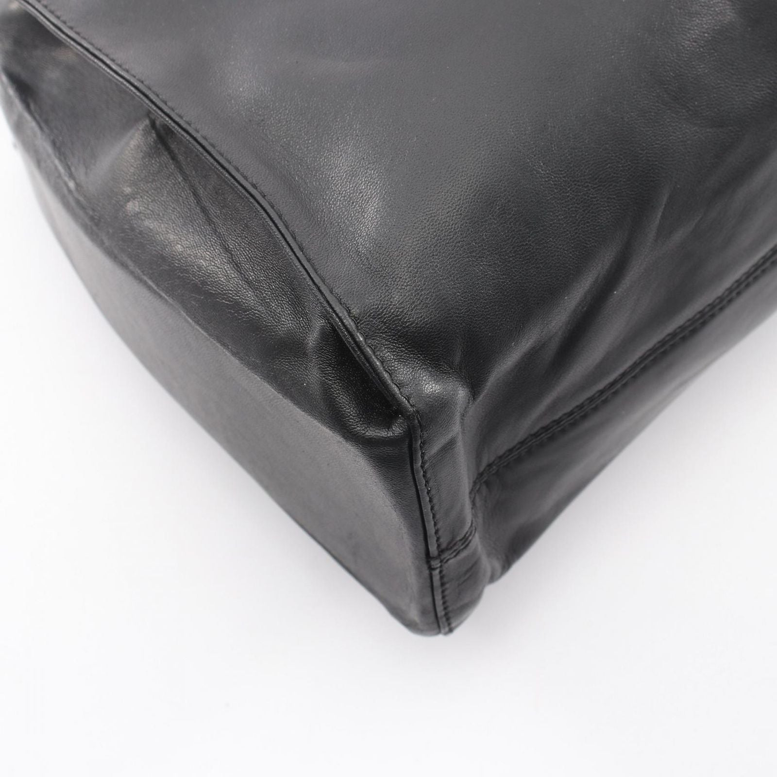 Loewe Handbag Anagram 2-Way Black Leather Shoulder — view 5