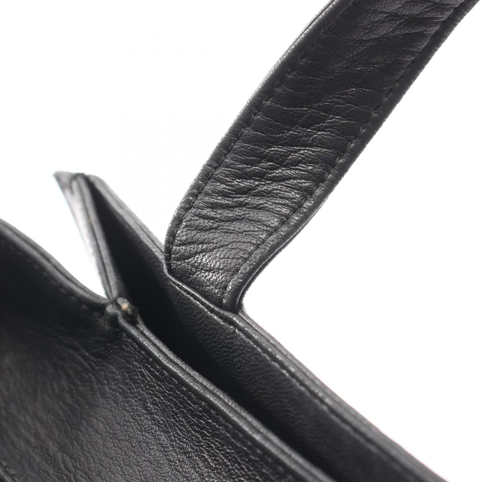 Loewe Handbag Anagram 2-Way Black Leather Shoulder — view 7