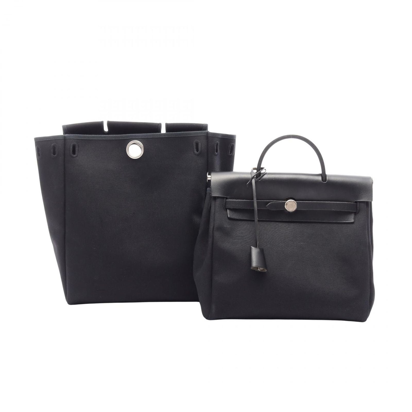 Hermes Backpack Herbag a Dos PM Black