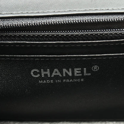 Chanel Shoulder Bag Mini Quilted Black Lambskin Chain — view 4