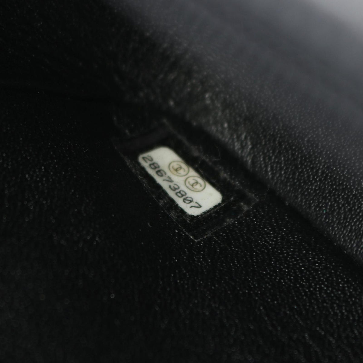 Chanel Shoulder Bag Mini Quilted Black Lambskin Chain — view 5