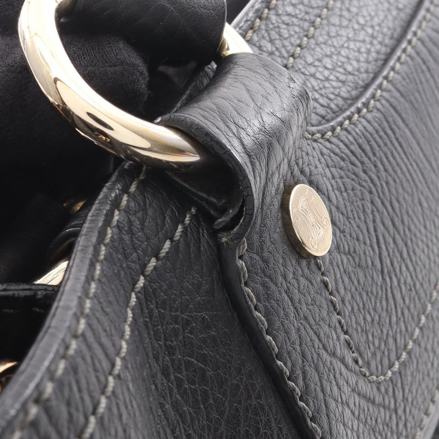 Celine Handbag Boogie Bag Black Leather — view 6