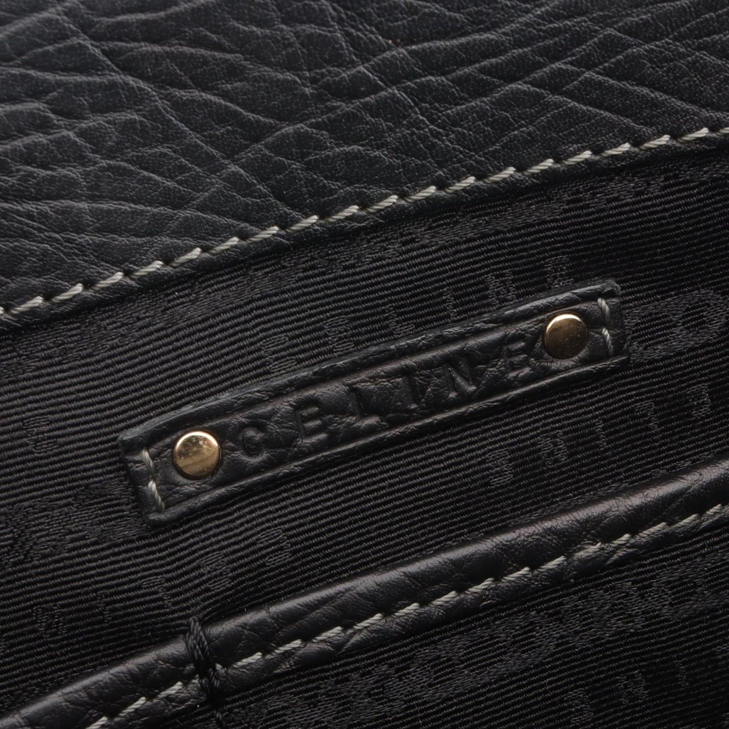 Celine Handbag Boogie Bag Black Leather — view 4